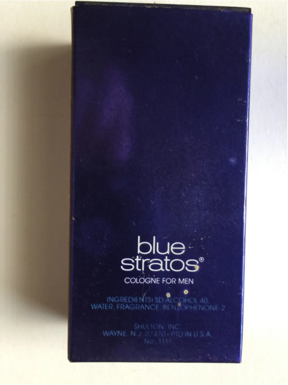 Vintage Cologne Blue Stratos Original Formula Shulton Old Spice NOS